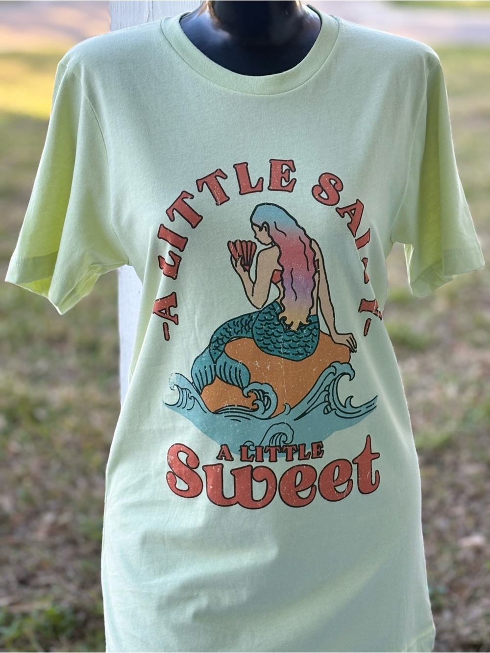 Bella Canvas Mint Green Mermaid Graphic Tee